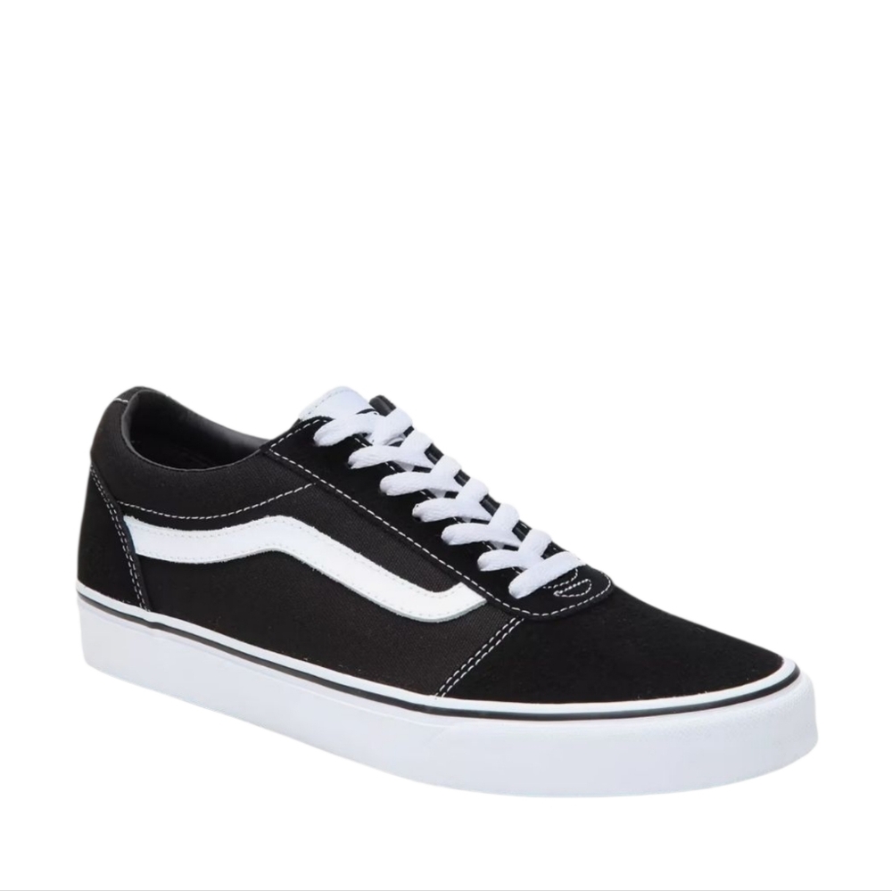 Van's Youth Ward Sneaker Black & White Size 6.5
